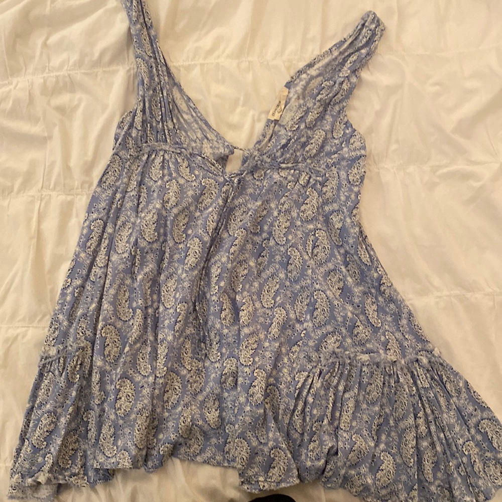 Ocean drive mini dress paisley blue